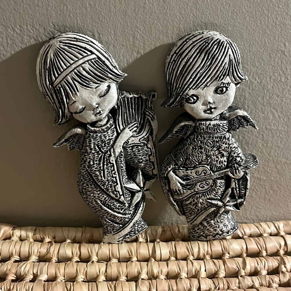 2 Vintage HODA Angel Wall Art